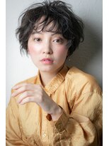 カバーヘア イヴ 戸頭店(COVER HAIR EVE) 小顔補正カットオリーブブラウンフェザーショートv戸頭20代30代