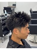 スパイキーショートスパイキーパーマ静岡メンズ