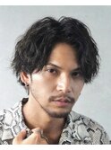 サーフカールセンターパートツイストスパイラルパーマ渋谷