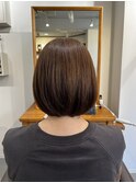 艶髪×ボブ×イヤリングカラー×ライトベージュ【広島】【横川】