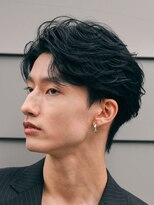 フェザーパーマニュアンスパーマセンターパートカルマパーマ原宿