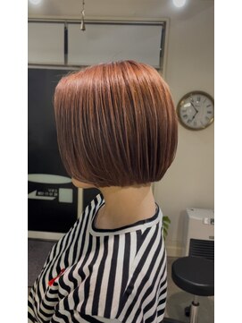 ハンドワークス(HAND WORKS) ピンクブラウン　ミニボブ