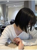 オリーブグレージュ/ボブ/透明感カラー/枚方美容室/大阪美容室