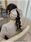 ツイン編みおろし
