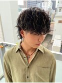 波巻きパーマツイストスパイラルパーマメンズカット名駅名古屋