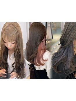 トレンドスタイルをご提案！韓国ヘア/韓国レイヤーと痛ませないデザインカラーが人気★