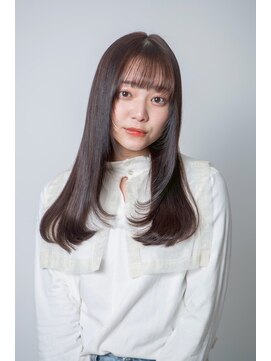 ルフュージュ バイ プロデュース 相模大野店(Refuge by Produce) レイヤーカット/ショコラブラウン/ストレートロング