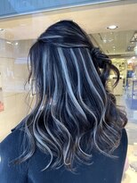 アンダーバーホワイト(_white)&nbsp;ハイライトブリーチ髪質改善トリートメントエクステ神戸三宮