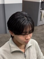 ノイセル 西本町(Noisyle)&nbsp;フェザーパーマスパイキーショートブルーブラックサーフカール◎