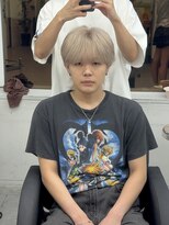 メンズペレ 渋谷(MEN'S PELE)&nbsp;MEN’S HAIR/ブルーブラック/フェザーパーマ/渋谷