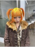 イエロー×オレンジのデザインレイヤー