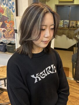 ワン エイティー ディグリース 恵比寿(180°One Eighty Degrees.) ハイトーンカラーミルクティーベージュブリーチダブルカラー