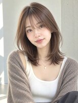 ノア 三宮店(NOA)&nbsp;【NOA】韓国風小顔レイヤーくびれミディブラウンベージュ