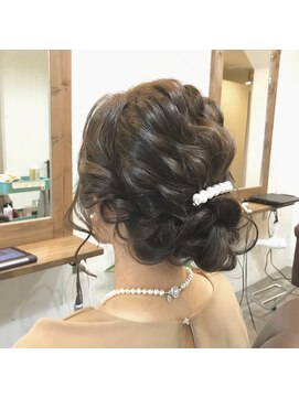 ヘアーサロン リベット(hair salon Libett) ゆるふわローポイントシニヨン 着物ヘア