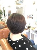 40、50代の方おススメ!前下がりショートボブ