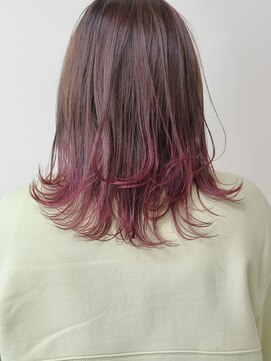 スパ ヘアーデザイン(SPA hair design) ピンクグラデーションカラー