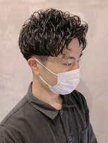 フランクスバーバーリザーブ 人形町店(FRANK’S BARBER RESERVE) アップバングパーマウェットスタイル y