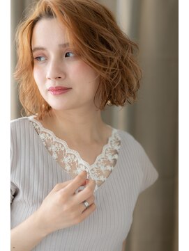 カバーヘア ブリス 川口(COVER HAIR bliss) グラデーションカラー抜け感くせ毛風大人ボブZ川口10代20代30代