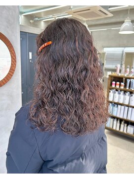 テトヘアー(teto hair) ロングウェーブパーマ　スパイラルくるくる　くせ毛風パーマ