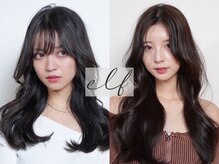 エルフ(elf)の雰囲気（久喜/韓国/ブリーチ/前髪カット/顔まわり/くびれ/レイヤーカット）