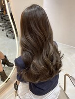 サイン 渋谷(SIGN) 韓国ヘアハッシュカットレイヤーカットグレージュブリーチ無し