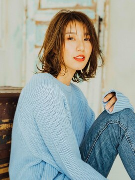 スタリー(Starry) ゆるふわ外ハネミディ20代/30代/40代/ハレマチ通り