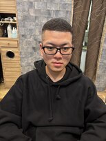 銀座マツナガ 神田店&nbsp;メンズベリーショートアイロンパーマフェード濡れパンワイルド