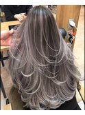 バタフライレイヤー×外国人風バレイヤージュ