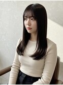 縮毛矯正/酸性ストレート/髪質改善/前髪カット/黒髪