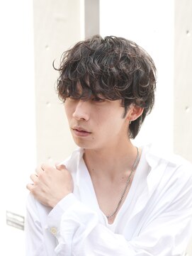 フィフスパーク(fifth PARK) 渋谷シャドウパーマ緩めメンズパーマ波巻きスパイラルマッシュ