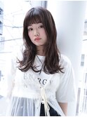 ぱっつん前髪/ゆるふわ/姫カットレイヤー/くびれヘア/馬車道