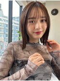 ぱっつんボブ結べるボブくびれヘア外はねボブぱつっとボブ小顔