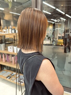 ミィ 表参道(mee.) 似合わせカット ボブヘア 縮毛矯正 ミニボブ 切りっぱなしボブ