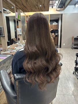 ラピス 横浜(Lapis) ミルクティーベージュシールエクブリーチカラーレイヤーカット