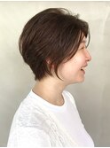 ショートボブスタイル／ナチュラルショート