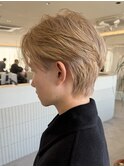 三重桑名韓国ニュアンスフェザーダウンセンターパートパーマ
