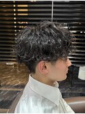 波巻きパーマ