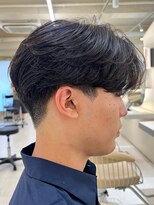 ニコ トウキョウ ヨコハマ(nico) 刈り上げセンターパートテーパーフェードカットニュアンスパーマ