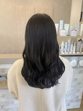ジュエ ヘアー デザイン(Jue hair design) 艶髪ブルーブラック/暗髪/艶カラー/ワンカラー/知立/20代/10代