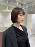 レイヤーボブボブヘアショートウルフパーマウルフボブヨシンモリ
