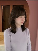 オリーブブラウン/レイヤーカット/透明感カラー/韓国ヘア