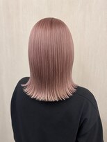 ミザルー(Misirlou) ブロッサムピンクベージュ×切りっぱなしミディ