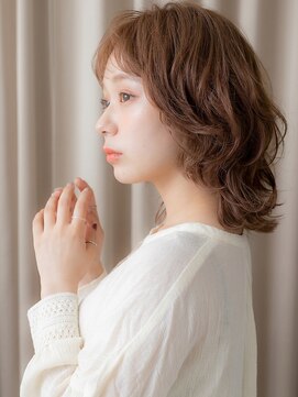 カバーヘア ブリス 上尾西口店(COVER HAIR bliss) ブリーチなしクラゲヘアハッシュレイヤーボブウルフ20代30代W