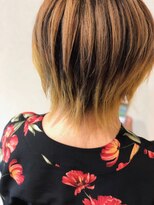 スーパーカット 元町店(SUPER CUT)&nbsp;バレイヤージュカラー　ショート　ハイトーン