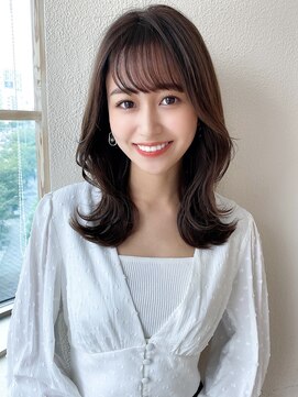 アフロート ディル(AFLOAT D'L) eri ヨシンモリ エギョモリ 韓国ヘアシースルーバングミディアム