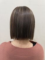 ネオリーブウリ 二子玉川店(Neolive uri)&nbsp;くすみブルーテラコッタミニウルフ韓国マッシュインナーカラー