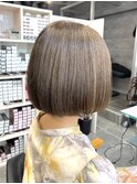 ショコラブラウン ナチュラルボブ【池袋/ボブ/ベージュ】