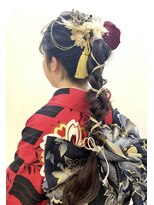 クレドガーデン 綾瀬店(CRED GARDEN)&nbsp;成人式 卒業式 振袖 袴ヘアセット/アレンジ/編み込み暗髪/綾瀬14