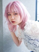 アイティーバイアルバム 下北沢店(IT by ALBUM)&nbsp;ピンクウルフ_アースカラーくびれヘアツートンカラー_28765