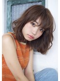 大人可愛い20代30代40代Aラインひし形ナチュラルパーマ池袋
